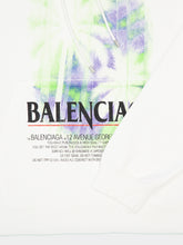 Balenciaga White Oversized The Window Medium Hooded Sweatshirt