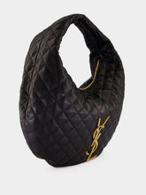 Saint Laurent Black Icare Quilted Nappa Hobo Bag