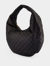 Saint Laurent Black Icare Quilted Nappa Hobo Bag