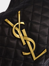 Saint Laurent Black Icare Quilted Nappa Hobo Bag
