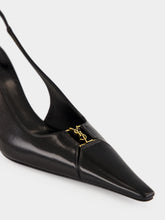 Saint Laurent Black Babylone Breteuil Slingback Pumps
