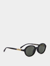 Gucci Black Round Frame Acetate Sunglasses
