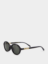Gucci Black Round Frame Acetate Sunglasses