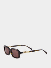 Gucci Havana Brown Rectangular Frame Sunglasses