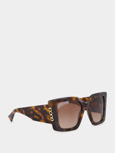 Gucci Brown Tortoiseshell Cat-Eye Sunglasses