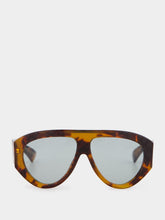 Gucci Tortoiseshell Mask Frame Sunglasses