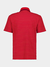 McQueen Red Striped Cotton Polo Shirt