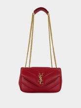 Saint Laurent Deep Red Loulou Mini in Lambskin