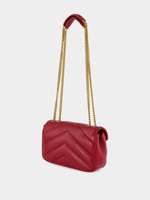 Saint Laurent Deep Red Loulou Mini in Lambskin