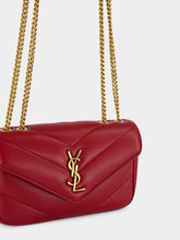 Saint Laurent Deep Red Loulou Mini in Lambskin