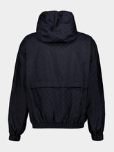 Gucci Ink Blue Nylon Bomber Jacket