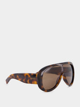 Gucci Dark Brown Tortoiseshell Frame Sunglasses