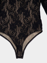 Zimmermann Black Lace Long-Sleeve Bodysuit