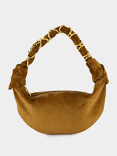 Saint Laurent Caramel Cognac Amalia Mini Suede Hobo Handbag