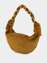 Saint Laurent Caramel Cognac Amalia Mini Suede Hobo Handbag