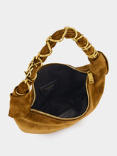 Saint Laurent Caramel Cognac Amalia Mini Suede Hobo Handbag