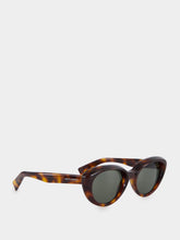 Saint Laurent Medium Havana and Grey SL 859 Cat-Eye Sunglasses