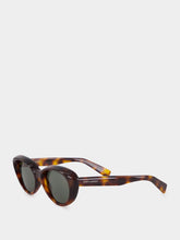 Saint Laurent Medium Havana and Grey SL 859 Cat-Eye Sunglasses