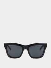 Saint Laurent Black SL M156 Square Sunglasses