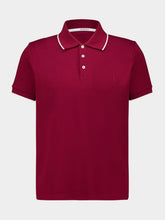Saint Laurent Bordeaux Cassandre Cotton Piqué Polo