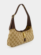 Gucci Sand and Brown GG Jackie Slim Shoulder Bag