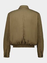 Saint Laurent Taupe Caucase Cassandre Short Jacket in Cotton Serge