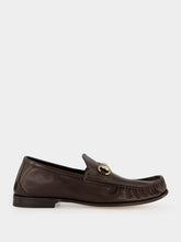 Gucci Dark Brown Leather Lugano Loafer