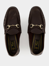 Gucci Dark Brown Leather Lugano Loafer