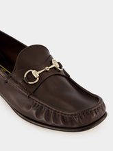 Gucci Dark Brown Leather Lugano Loafer