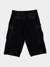 Balenciaga Black Cropped Cargo Cotton Trousers