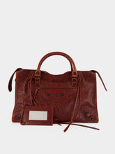 Balenciaga Berry Red Le City Medium Leather Handbag