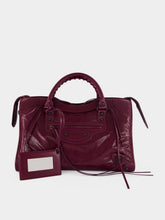 Balenciaga Plum Le City Medium Leather Bag
