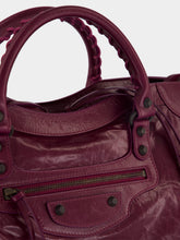 Balenciaga Plum Le City Medium Leather Bag