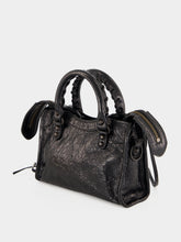 Balenciaga Black Le City Nano Arena Lambskin Shoulder Bag