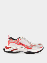 Balenciaga Grey Red and White Triple S.2 Sneakers