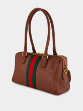 Gucci Chestnut Borsetto Medium Leather Boston Bag