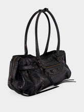 Balenciaga Black East-West Leather City Bag