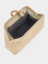 Serena Uziyel Natural Petra Jute Clutch Bag
