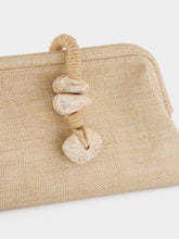 Serena Uziyel Natural Petra Jute Clutch Bag