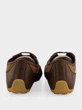 McQueen Brown Boxe Mixed-Media Sneakers
