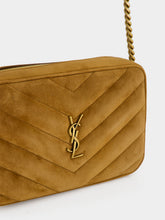Saint Laurent Caramel Cognac Loulou Matelassé Suede Camera Bag