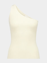 Zimmermann Cream Wylie One-Shoulder Top