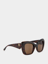 Balenciaga Havana Diva Butterfly Acetate Sunglasses