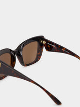 Balenciaga Havana Diva Butterfly Acetate Sunglasses