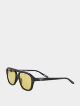 Balenciaga Black Daily Pilot Acetate Sunglasses