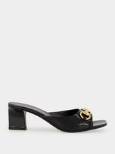 Gucci Black Signora Horsebit Slide Sandals