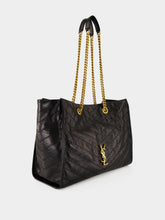 Saint Laurent Black Niki Shopping Vintage Leather Tote Bag