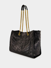 Saint Laurent Black Niki Shopping Vintage Leather Tote Bag