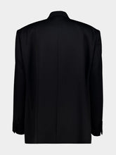 Balenciaga Black Double-Breasted Wool Blazer