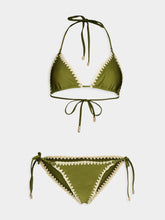 Zimmermann Olive Triangle Bikini Set